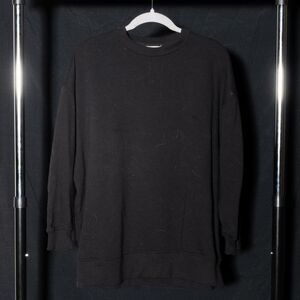 Black Oversized Crewneck
